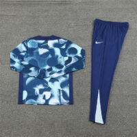 24-25 Tottenham camo blue half zipper training tracksuit