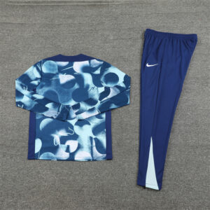 24-25 Tottenham camo blue half zipper training tracksuit - Image 3