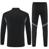 003-236 25-26 Ajax black with gray stripe half zipper sweater tracksuit