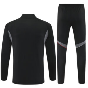 25-26 Ajax black with gray stripe half zipper sweater tracksuit - Image 3