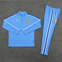 003-24 23-24 Argentina light blue half zipper training tracksuit