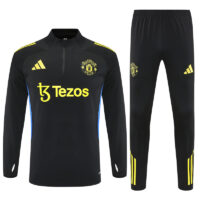 25-26 Manud black with blue half zipper sweater tracksuit