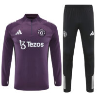 003-248 25-26 Manud purple with black half zipper sweater tracksuit