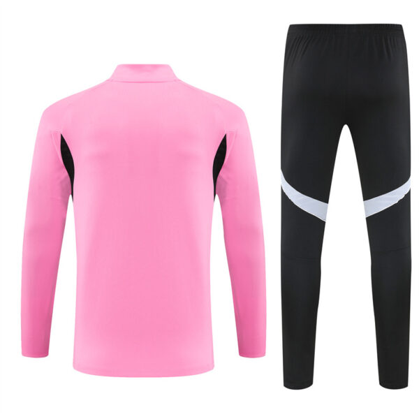 25-26 Miami pink half zipper sweater tracksuit - Image 3