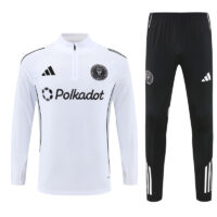 003-253 25-26 Miami white half zipper sweater tracksuit