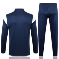 B751# 23-24 Man City navy blue with light blue and white half zipper sweater tracksuit