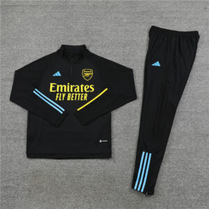 23-24 Arsenal black half zipper sweater tracksuit - Image 3