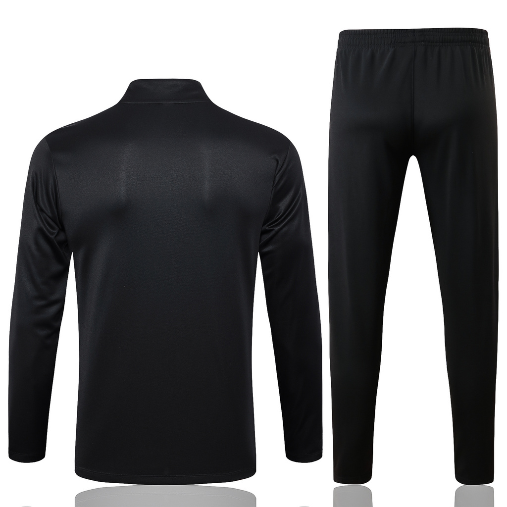 B791# 24-25 Riyadh black half zipper sweater tracksuit