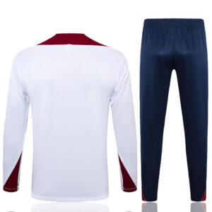B845# 24-25 England white with red half zipper training tracksuit - Image 3
