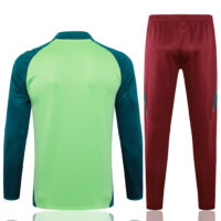 003-310 B858# 24-25 Mexico green stripe half zipper training tracksuit