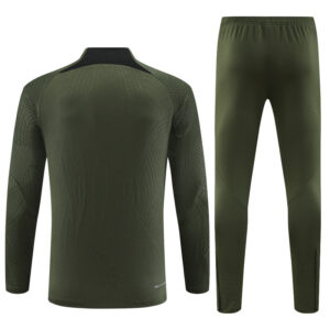 Player version 23-24 Bar army green half zipper sweater tracksuit - Image 3