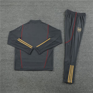 23-24 Arsenal dark gray half zipper sweater tracksuit - Image 3
