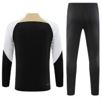 Player version 23-24 Chelsea black with white half zipper training tracksuit