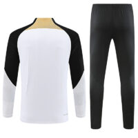 Player version 23-24 Chelsea white with black half zipper training tracksuit