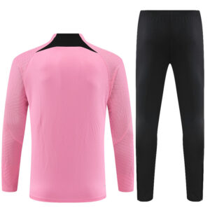 Player version 23-24 PS G Jrdan pink half zipper sweater tracksuit - Image 3