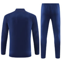 Player version 23-24 Portugal navy blue half zipper sweater tracksuit