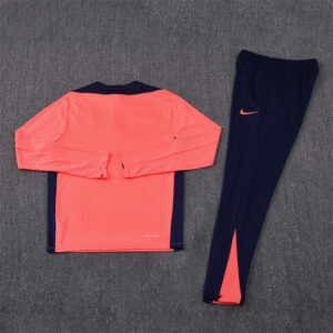 Player version 24-25 Bar orange with navy blue stripe half zipper sweater tracksuit - Image 3