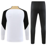 fans version 23-24 Chelsea white with black half zipper training tracksuit