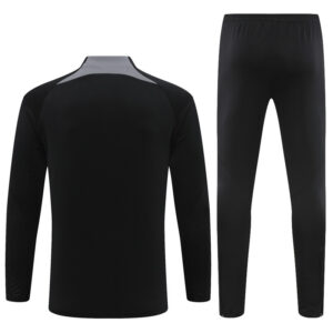 fans version 23-24 PS G Jrdan black with gray half zipper training tracksuit - Image 3