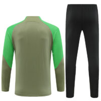 player version 23-24 ATM green stripe half zipper training tracksuit