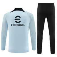 player version 23-24 Inter light blue half zipper sweater tracksuit