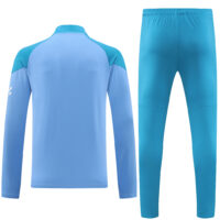 003-373 player version 23-24 Man City light blue with green pants half zipper sweater tracksuit -2X