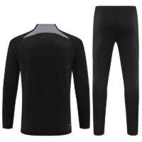 player version 23-24 PS G Jrdan black with gray half zipper training tracksuit