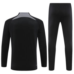 player version 23-24 PS G Jrdan black with gray half zipper training tracksuit - Image 3
