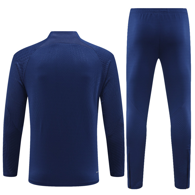 003-376 player version 23-24 PS G Jrdan navy blue half zipper training tracksuit
