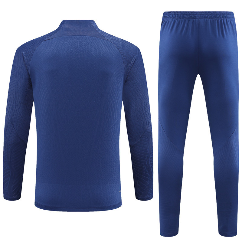 player version 23-24 Tottenham navy blue half zipper sweater tracksuit