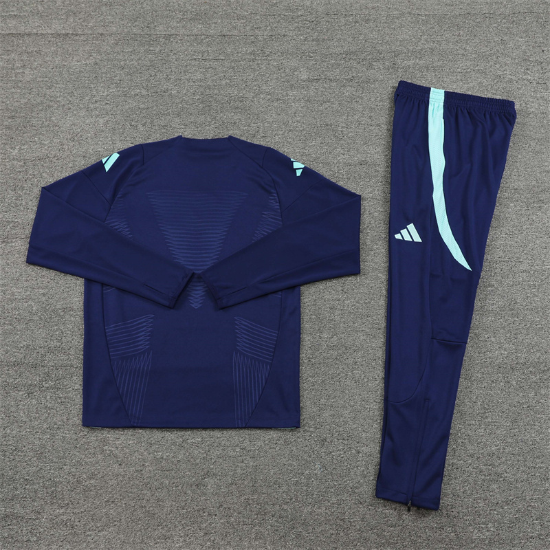 003-385 player version 24-25 Arsenal navy blue pullover training tracksuit