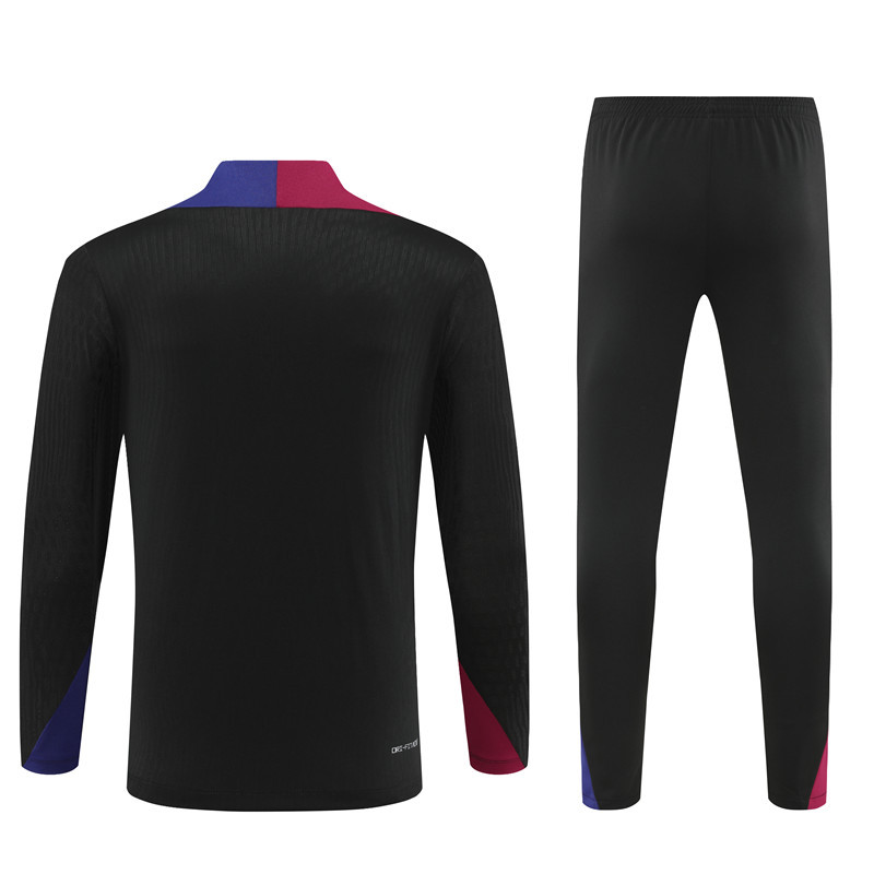 player version 24-25 Bar black half zipper training tracksuit