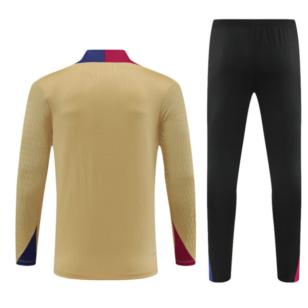player version 24-25 Bar gold half zipper training tracksuit - Image 3
