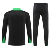 player version 24-25 Brazil black with green half zipper training tracksuit