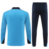 003-399 player version 24-25 Chelsea light blue with navy blue half zipper training tracksuit