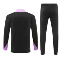 player version 24-25 England black with purple half zipper training tracksuit