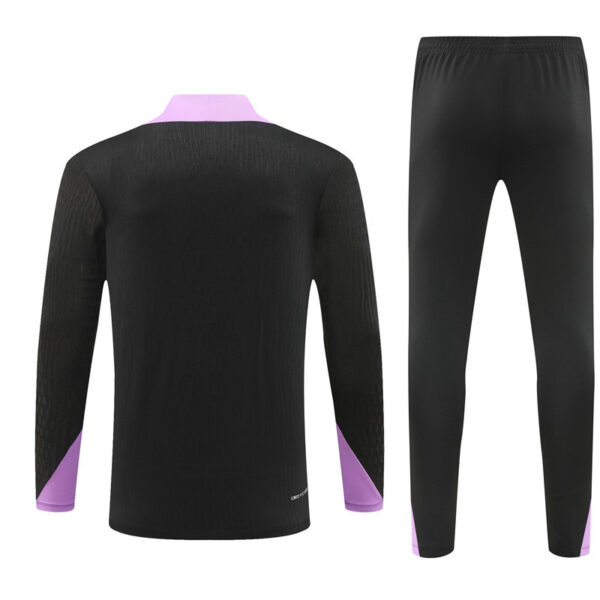 player version 24-25 England black with purple half zipper training tracksuit - Image 3