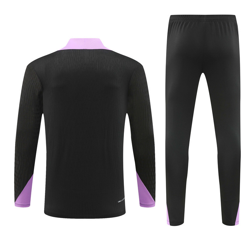 player version 24-25 England black with purple half zipper training tracksuit