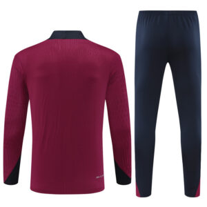 player version 24-25 England red with navy blue half zipper training tracksuit - Image 3