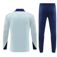 player version 24-25 France light blue with navy blue half zipper training tracksuit