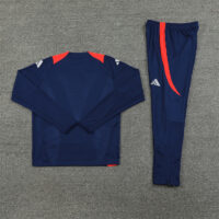 player version 24-25 Manud navy blue with red pullover training tracksuit