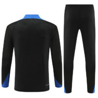 player version 24-25 Netherlands black with blue half zipper training tracksuit