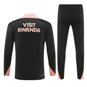 player version 24-25 PS G Jrdan black with pink half zipper training tracksuit - Image 3