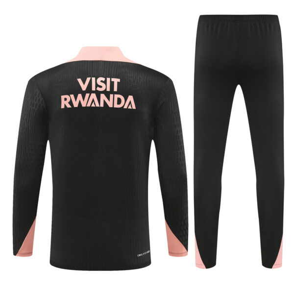 player version 24-25 PS G Jrdan black with pink half zipper training tracksuit - Image 3