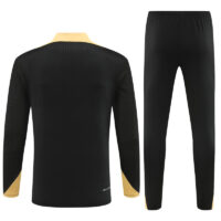 player version 24-25 PS G black with gold half zipper training tracksuit