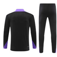 player version 24-25 PS G black with purple half zipper training tracksuit