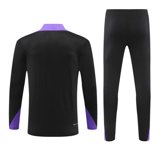 player version 24-25 PS G black with purple half zipper training tracksuit - Image 3