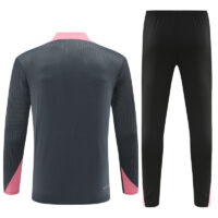 player version 24-25 PS G dark gray with pink half zipper training tracksuit