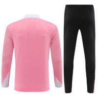 player version 24-25 PS G pink with white half zipper training tracksuit