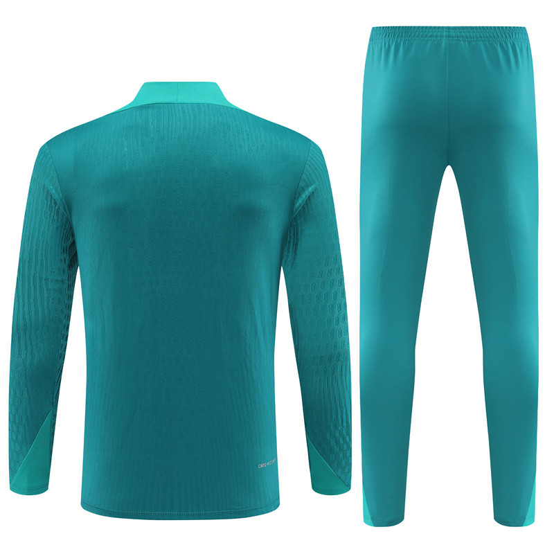 player version 24-25 Portugal green half zipper training tracksuit